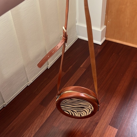 MW MOST WANTED USA calf hair zebra circle bag - Picture 6 of 9